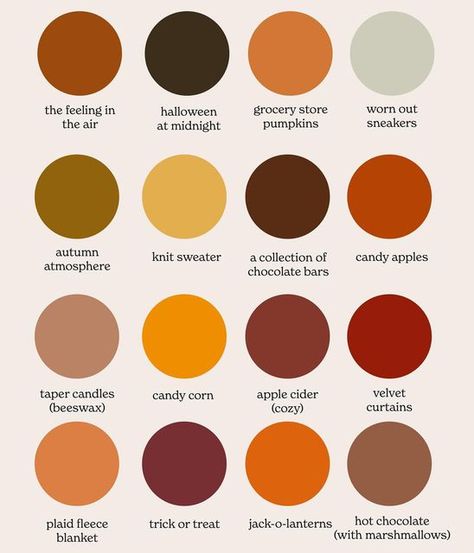 Jenna O’Brien | Designer on Instagram: "Happy October 🎃 Which color gets you in the fall mood?!" Zodiac Signs Colors, Fall Room Decor, Fall Mood, Happy October, Dark Autumn, Fall Color Palette, Pumpkin Colors, Color Psychology, Autumn Beauty