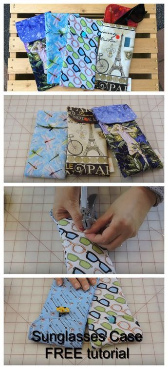 Diy Fabric Travel Accessories, Eyeglass Cases Diy, Sunglass Case Pattern, Sew Eyeglass Cases, Eyeglass Cases Pattern, Fabric Eyeglass Cases, Sunglasses Holder, Eyeglasses Case, Sew Ins