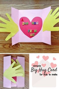 Grandpa Birthday Card, Grandparents Day Cards, Hug Card, Grandparents Day Crafts, Diy Mother's Day Crafts, Anniversaire Diy, Cool Birthday Cards, Birthday Card Craft, Homemade Birthday Cards