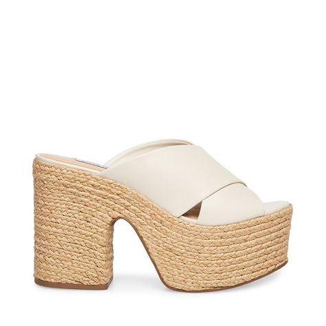 ELZIE WHITE – Steve Madden White Steve Madden, Platform Clogs Shoes, Platform Espadrille Sandals, Vacation Vibes, Platform Clogs, Heels For Women, Platform Espadrilles, Womens Shoes High Heels, Espadrille Sandals