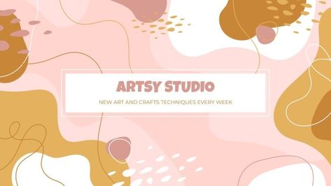 Abstract Artsy Studio YouTube Banner Youtube Banner Template, Youtube Channel Art, Abstract Hand, Youtube Banner, Channel Art, Mind Body And Soul, Art And Craft, Body And Soul, Banner Template