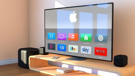 House Gadgets Technology, Apple Tv Aesthetic, Tv 70, Προϊόντα Apple, Big Television, Tim Cook, New Television, Big Tv, Tv Services