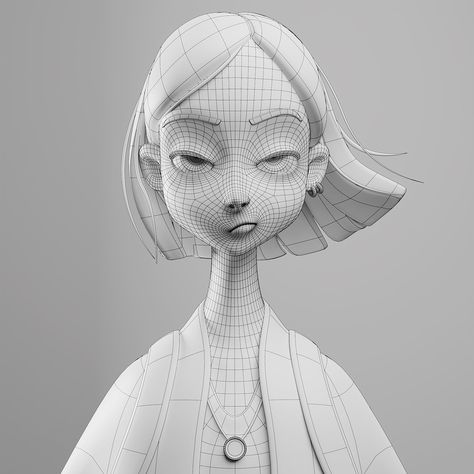 3d Art Style, Blender 3d Sculpting, Retopology Character, Blender Retopology, 3d Art Blender, Blender Topology, Blender Character Design, 3d Modeling Reference, 3 D Model