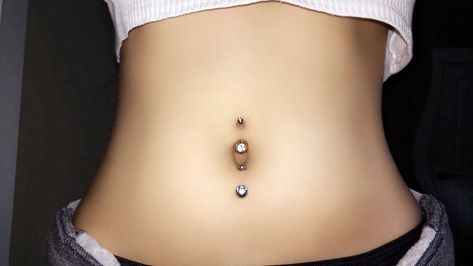 Top And Bottom Navel Piercing, Bottom And Top Belly Button Piercing, Bottom Belly Button Piercing Only, Belly Button Piercing Bottom Navel, Top And Bottom Belly Piercing, 2 Belly Button Piercings, Bottom Belly Piercing, Belly Button Piercing Bottom, Bottom Belly Button Piercing