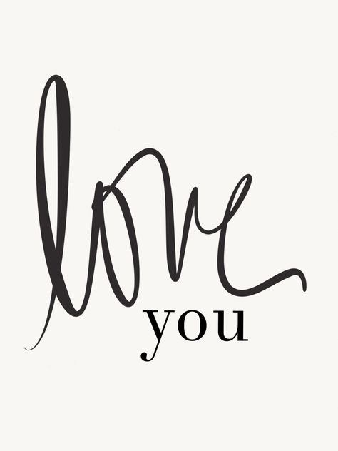 free printable // 'love you' Kind Photo, The Word Love, Word Love, Printable Quotes, What’s Going On, San Valentino, Inspire Me, Love Of My Life, True Love