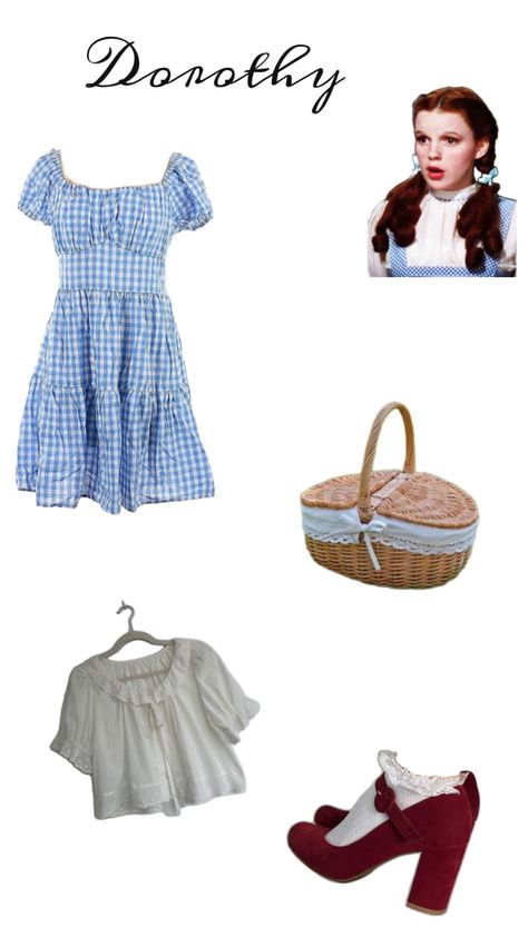 Dorothy Gale Costume, Dorothy Costume Diy, Halloween Dorothy, Dorothy Halloween, Wizard Of Oz Halloween, Dorothy Halloween Costume, Dorothy Wizard Of Oz, Dorothy Costume, Dorothy Gale