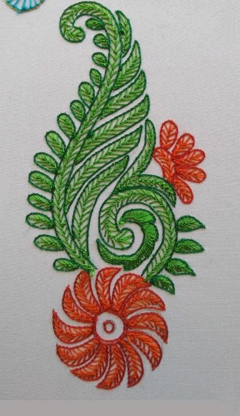 Butterfly Stitches In Aari Work, Fly Stitch Embroidery Design Patterns, Sheaf Stitch Embroidery Design Motifs, Y Stitch Embroidery Design, Aari Pattern Design, Fly Stitch Embroidery Motifs, Feather Stitch Embroidery Motifs, Fly Stitch Aari Design, Fly Stitch Design