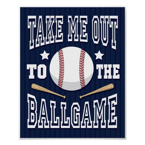 Baseball TAKE ME OUT TO THE BALLGAME Sign Print Sandlot Party, Baseball Decorations, Baseball Backgrounds, Cheer Posters, Baseball Ideas, Baseball Theme Party, Baseball Crafts, Baseball Room, Baseball Signs