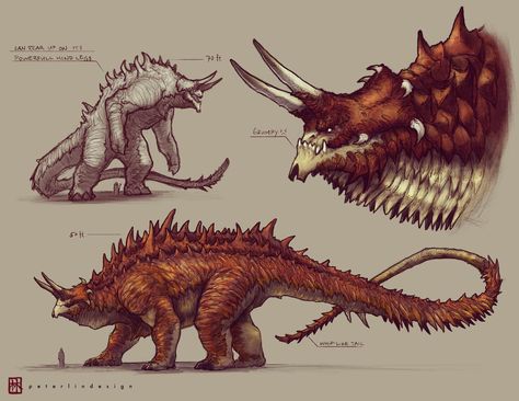 ArtStation - Tarrasque Redesign Kaiju Design, Monster Hunter Art, Beast Creature, Creature Artwork, One D, Cool Monsters, Kaiju Art, Curious Creatures, Fantasy Beasts