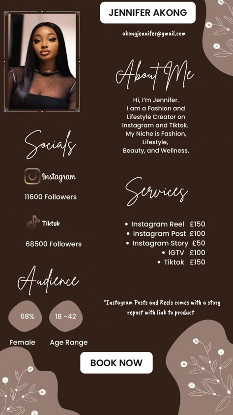 Influencer Portfolio Design, Influencer Starter Kit, Social Media Manager Rate Card, Ugc Rates Template, Wig Influencers Email, Instagram Fashion Influencer Aesthetic, Content Creator Rate Card, New Blog Post Instagram Story, Instagram Influencer Aesthetic Fashion