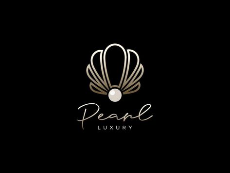 Pearl Logo Design Ideas, Pearl Logo Design, Jewelry Logo Ideas Graphics, Jewellery Brand Logo, Logo Sara, Jewelry Logo Inspiration, Tattoo Branding, Jewelry Logo Ideas, Jewelry Brand Logo