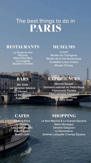 Condé Nast Traveller on Instagram: "Save this reel for your next trip to Paris 💓 Hold your finger on the screen to read – or tap the link in bio for more of the best restaurants, bars, museums and things to do in the City of Love." Père Lachaise Cemetery, Paris Trip Planning, Bolivia Travel, Things To Do In Paris, Paris Itinerary, Paris France Travel, Paris Travel Tips, Paris Travel Guide, Paris Vacation