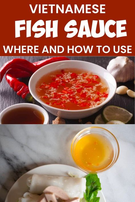 Nuoc Mam is one of the staple dipping sauces in the wide array of Vietnamese condiments. It is also used as a vinaigrette in some dishes. There are a lot of different ways in which you can enjoy Nuoc Mam. Read on to know more about how you can get the best use out of it. #DippingSauce #VietnameseFood #VietnameseCuisine Nuoc Mam Recipe, Fish Sauce Recipe, Vietnamese Fish Sauce, Easy Asian Noodle Recipes, Easy Asian Noodles, Easy Vietnamese Recipes, Nuoc Mam, Vietnamese Fish, Vietnamese Dishes