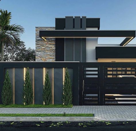 Boundary Wall Design, Philippines House Design, Compound Wall Design, Home Gate Design, Gate Wall Design, House Main Gates Design, Modern Fence Design, Boundary Wall, Luxury Closets Design