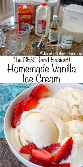 The Best (and Easiest) Ice Cream You'll Ever Make Kitchen Aid Ice Cream, Homemade Ice Cream Recipes Machine, Easy Homemade Ice Cream, Ice Cream Recipes Machine, Cuisinart Ice Cream, Easy Ice Cream Recipe, Vanilla Ice Cream Recipe, Dessert Oreo, Ice Cream Maker Recipes