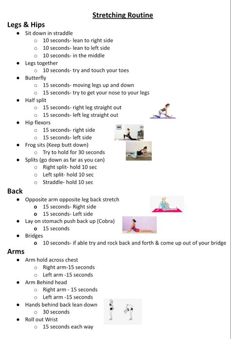 Good Dance Stretches, Gymnastics Stretches For Beginners, Cheer Stretches Flexibility Flyers, Majorette Stretches, Dance Comp Checklist, Majorette Names Ideas, Stretching Routine For Dancers, Majorette Dance Team Names Ideas, Cheer Stretch Routine