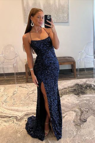 Blue Sequin Prom Dress, Prom Dresses Sparkly, Sequin Prom Dress, Sequin Prom Dresses, Long Prom Dresses, Prom Dresses Lace, Hoco Dresses, Prom Dresses Blue, Mermaid Prom Dresses