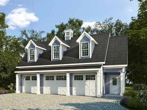 Garage Apartment Plan, 019G-0008 Garage Carriage House, Car Garage Plans, Plan Garage, Garage Apartment Plan, Carriage House Garage, Barn Plan, Garage Guest House, Carriage House Plans, Garage Apartment Plans