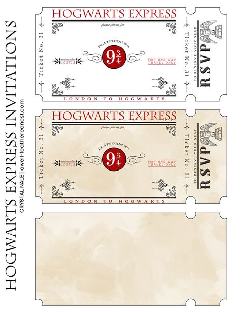 Harry Potter Motto Party, Harry Potter Party Invitations, Hogwarts Express Ticket, Harry Potter Weihnachten, Baby Harry Potter, Harry Potter Train, Harry Potter Invitations, Classe Harry Potter, Imprimibles Harry Potter