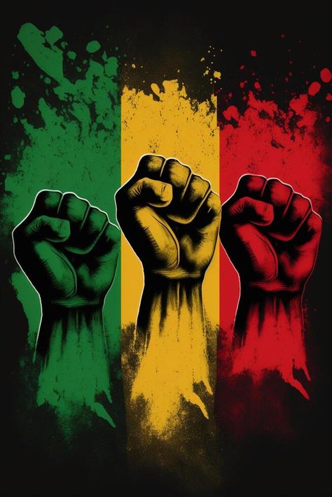 Five fists Pan-African flag. . African Flag Art, Juneteenth Flyer, Juneteenth Art, African Portraits Art, Art Black Love, Music Cover Art, Arte Bob Marley, Abstract Artwork Painting, Free Android Wallpaper