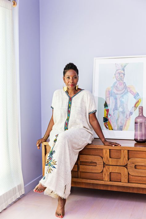 Afro Boho Chic Decor, Caribbean Style Homes Interior Design, Malene Barnett, Caribbean Style Homes, Architecture Digest, Modern African Decor, Afro Boho, Transformation Images, Caribbean Decor