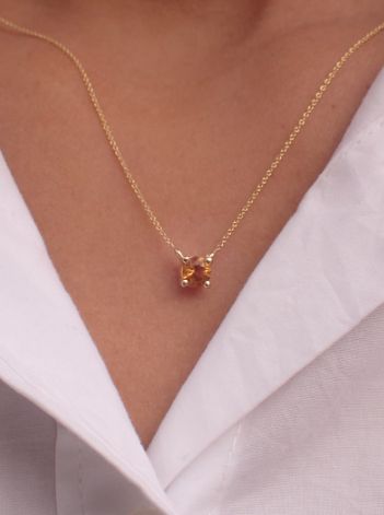 November Birthstone Necklace, Orange Citrine, Citrine Jewelry, Garden Grove, Citrine Pendant, Citrine Necklace, Solid Gold Necklace, White Gold Wedding Bands, Solitaire Necklaces