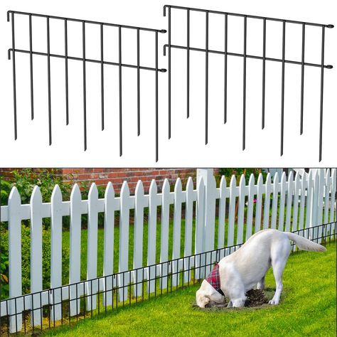 PRICES MAY VARY. Animal Barrier Fence Dimension: Each no dig fence is 16.5 inches long and 13 inches high, with a fence pole clearance of 1.65 inches, a total of 19 Pack of fences, with a total length of about 26.2ft. It can effectively prevent animals from digging the fence to enter or leave the garden Easy to Install: Our dog digging fence barrier adopts an upgraded connection method, is safer and more convenient than the snap or bandage method. You only need to connect the two fences by using Dog Yard Fence, Dog Run Fence, Raccoon Repellent, Fence For Garden, Diy Dog Fence, Rabbit Fence, Dog Digging, Path Edging, Dog Barrier