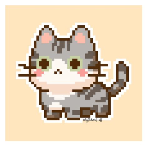 Inspired by the 'merge merge cat' game Cat Pixel Art 32x32, Cute Cat Pixel Art, Chibi Pixel Art, Pixel Art Cat, Pattern Pixel Art, Cat Pixel Art, Pixel Tattoo, Pixel Cat, Hama Art