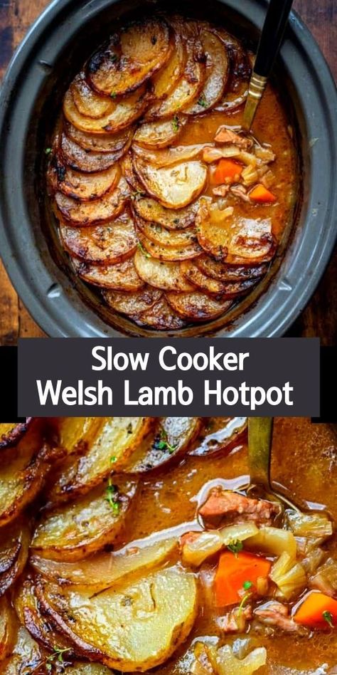 Lamb Slow Cooker Recipes, Crockpot Recipes Vegetarian, Golden Potatoes, Lamb Stew Recipes, Slow Cooker Lamb, Lamb Dishes, Lamb Stew, Slow Cooker Dinner, Easy Slow Cooker Recipes