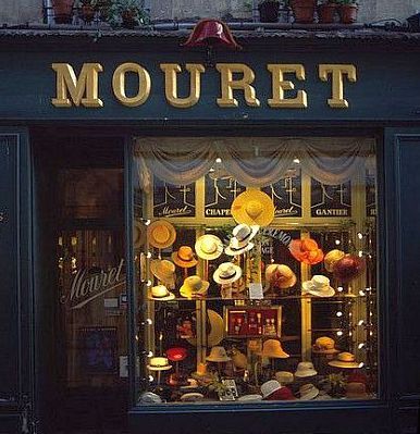 Mouret Hat Shop, Avignon, France Wallpaper Colour, Avignon France, Shop Facade, Hat Stores, Store Windows, Shop Fronts, Shop Front, Howls Moving Castle, Store Front