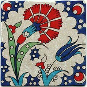 Iznik Tile, Turkish Tile, Turkish Tiles, Pottery Houses, Quotes Outdoors, How To Tie Dye, Textile Prints Design, Turkish Ceramics, Art Hobbies