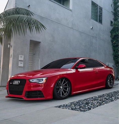 Red Audi, Audi Wheels, Audi A5 Coupe, Luxury Cars Audi, Vossen Wheels, Audi Car, Audi Rs5, Lux Cars, Audi S5