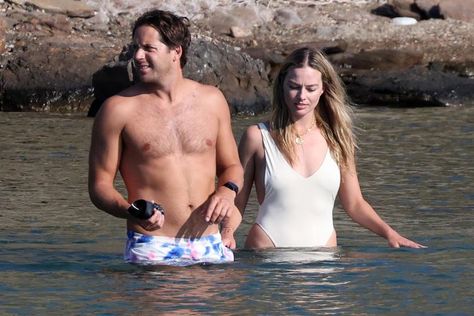 Margot Robbie Kisses Husband Tom Ackerley in PDA-Filled Greece Vacation Margot Robbie Kiss, Margot Robbie Tom Ackerley, Andrew Upton, Tom Ackerley, Kim Kardashian And North, Kristin Scott, Kristin Scott Thomas, Mother Daughter Trip, White Bike