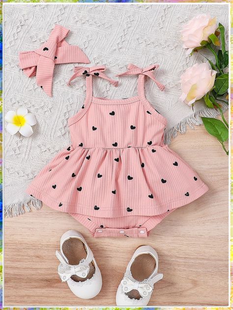 Looking for adorable outfits for your little fashionista? Check out these 12 cute and stylish baby girls clothes ideas that are perfect for any occasion. From playful prints to trendy designs, these outfits will make your baby girl the best-dressed in town. Shop now for the latest trends in baby girls clothing! Fabric Heart, Bodysuit Dress, Heart Print, Dusty Pink, Collar, Dresses