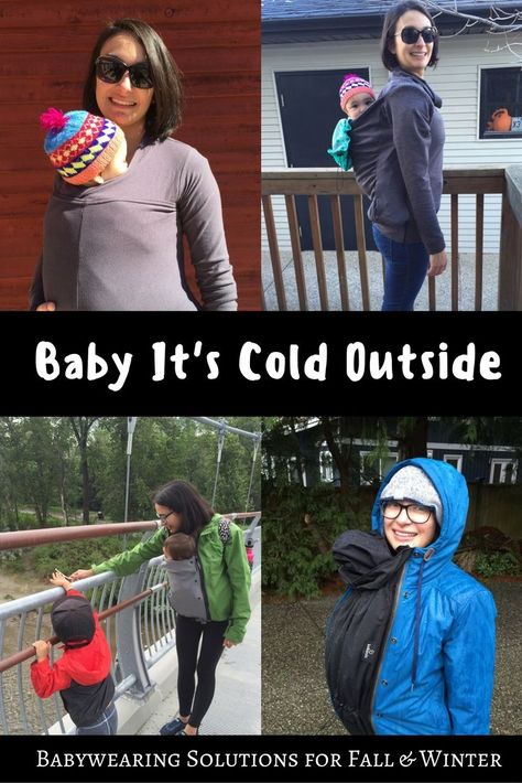 Find out what options are available for babywearing in cold weather! This winter… Kangaroo Baby Carrier, Baby Winter Wear, Baby Boy Nursery Woodland, Baby Carrier Cover, Winter Newborn, Best Baby Carrier, Baby Carrying, Baby Stage, Outdoor Baby