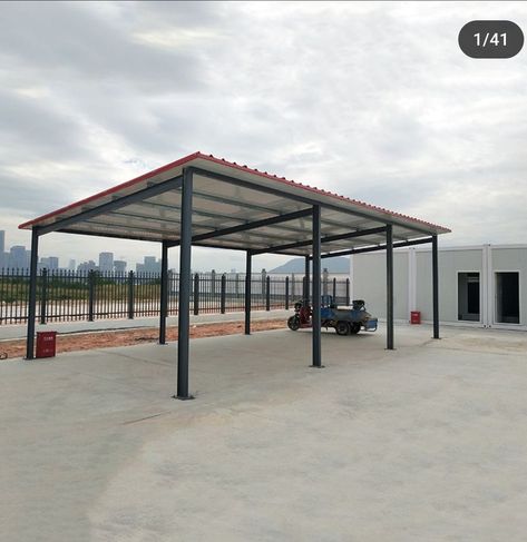 Single Slope Roof, Parking Shed, Slope Roof, Steel Carports, Carport Canopy, Welding Shop, Guest Ranch, Steel Frame, Gazebo