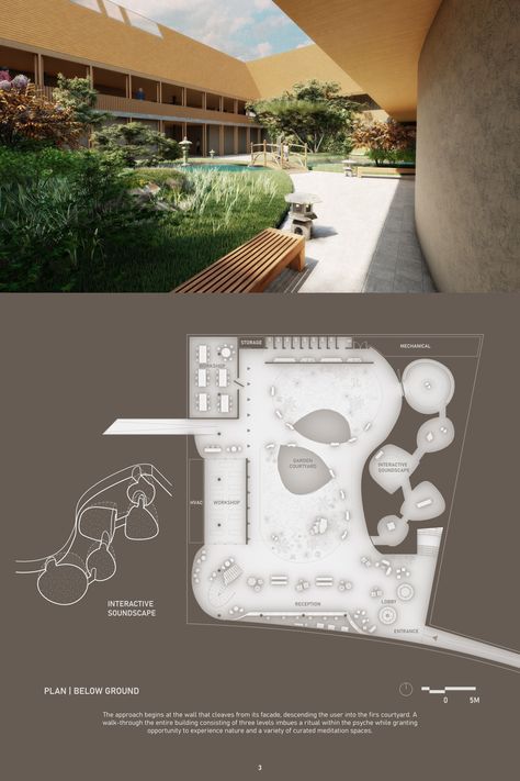 Building a place for contemplation and meditation | Concept Architecture Results Meditation Space Architecture, Group Meditation, Meditation Garden, Chief Architect, Meditation Center, Green Architecture, Cultural Architecture, Meditation Space, Space Architecture