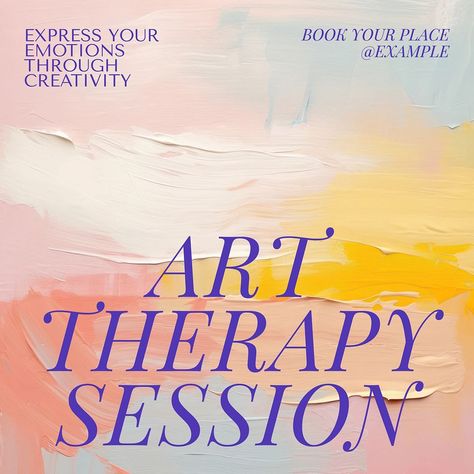 Art therapy session Instagram post template | free image by rawpixel.com / ton Art Therapy Illustration, Nice Designs, Facebook Content, Abstract Watercolor Art, Awesome Designs, Creative Fonts, Best Templates, Instagram Post Template, Art Therapy