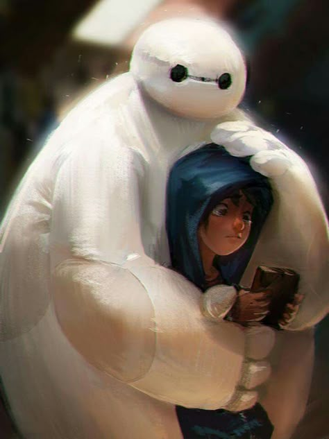 Big Hero 6 art Baymax And Hiro, Hiro Big Hero 6, Hiro Hamada, Kawaii Disney, Animation Movie, Baymax, Hero 6, Big Hero 6, Big Hero