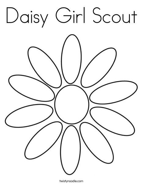 Daisy Girl Scout Coloring Page Girl Scout Daisy Petals, Girl Scout Daisy Activities, Girl Scout Promise, Girl Scout Daisy, Girl Scout Activities, Daisy Scouts, Troop Leader, Daisy Petals, Scout Activities