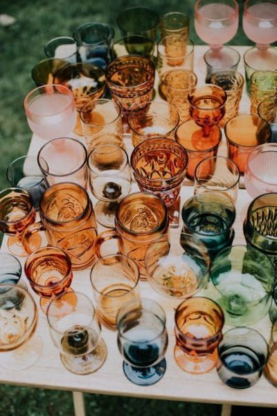 Dark Moody Romantic Wedding, Eerie Photos, Painting A Canvas, Moody Romantic Wedding, Colorful Glassware, Vintage Cocktail Glasses, Wedding Glassware, Haunting Photos, Romantic Wedding Ideas