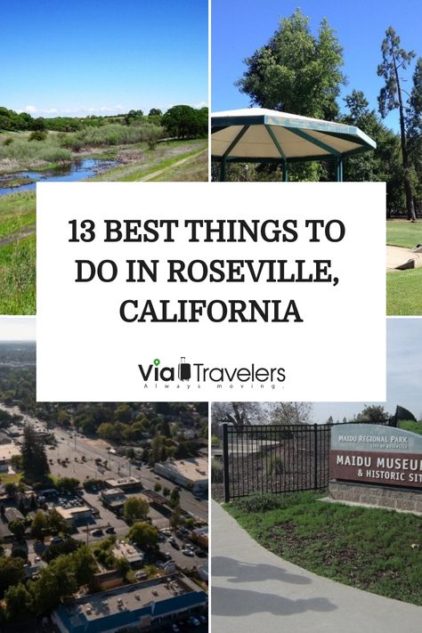 Planning to explore the Placer County in California? Visit the city of Roseville. Here are the best things to do in Roseville to enjoy. Roseville California, Folsom Lake, Trampoline Park, Sculpture Park, Holiday Inn, Bike Trails, Historical Society, Travel Lifestyle, Historical Sites