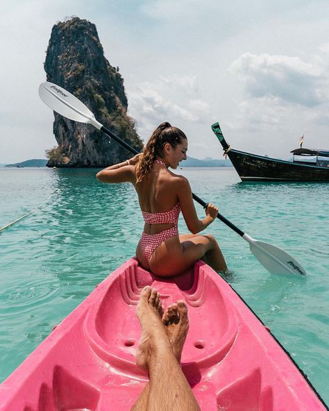 Kayaking Aesthetic, Kayak Pictures, Krabi Thailand, Couples Vacation, Aesthetic Picture, Just Pretend, Happy Vibes, On The Road Again, The Guys