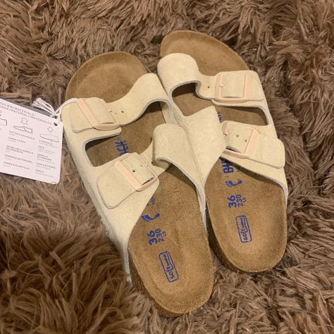 New With Tags! Very Comfy And Classic Piece. They Are A Size Too Big For Me Unfortunately Birkenstock Big Buckle, Birkenstock Madrid Big Buckle, Birkenstock Sandals Arizona, Black Clogs, Birkenstock Black, Birkenstock Women, Suede Clogs, Suede Slides, Footbed Sandals