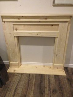 My sweet brother Nick agreed to make me one!!!! So excited!!! I like the simple lines of this one. Stained dark or painted antique white. Fireplace Surround Diy, Rebecca Propes, Faux Foyer, Faux Fireplace Mantel, Faux Fireplace Mantels, Diy Mantel, Fake Fireplace, Faux Fireplace Diy, White Fireplace