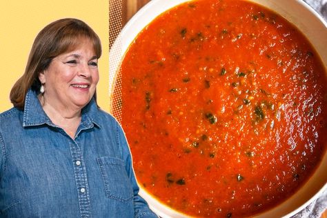 The Ina Garten Soup I've Been Making for Over 25 Years—It's My Favorite Mary Berg Tomato Soup, Ina Gartens Tomato Soup, Roasted Tomato Soup Ina Garten, Ina Garden Tomato Basil Soup, Ina Garden Tomato Soup, Ina Garten Tomato Basil Soup, Tomato Soup Ina Garten, Ina Garten Tomato Soup, Tomato Recipes Soup