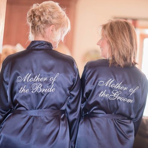 Mother of the Bride Robe & Mother of the Groom Robe Set, Set of 2 Mother of the bride and Mother of Satin Bridal Party, Grandmother Of The Bride, Bridal Party Robe, Bride And Mother, Satin Bridal Robe, Satin Robes, Mother Of The Bride Dresses Long, Mother Of The Groom Gifts, Bridal Party Robes