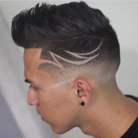 Shape Up - Quiff + Low Fade + Hair Designs Low Fade Hair, Hair Tattoo Designs, Undercut Hair Designs, Haircut Designs For Men, Hair Designs For Men, Quiff Haircut, Fade Hair, Shaved Hair Designs, Low Fade