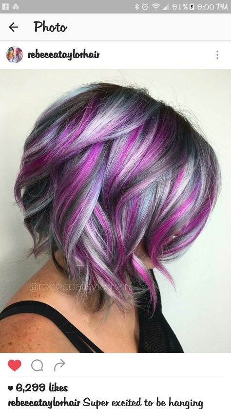 Blackberry Hair, Unicorn Hair Color, Kadeřnické Trendy, Hair Color Crazy, Boring Hair, Hair Color Purple, Short Hair Color, Unicorn Hair, Pastel Hair