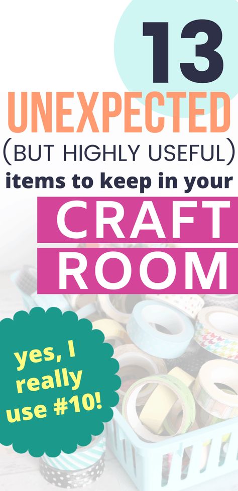 Craft Room Supply List, Craft Room Supplies, How To Organize Craft Supplies Diy, Organizing Crafting Supplies, Crafting Must Haves, Homemade Craft Supplies, Craft Room Sign Ideas, Amazon Craft Room Must Haves, Craft Room Must Haves